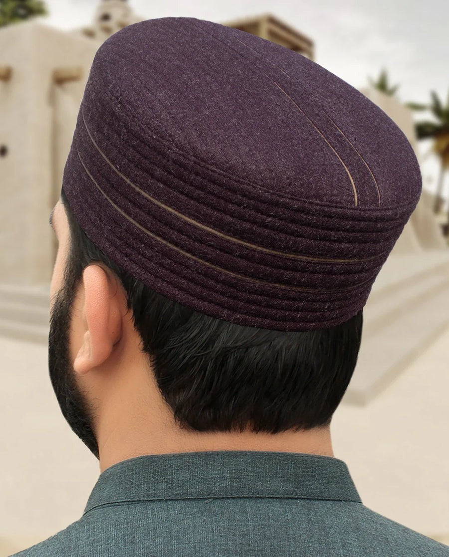 Handcrafted Woolen Islamic Prayer Cap – Traditional and Comfortable