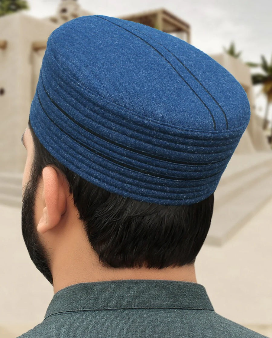 Handcrafted Woolen Islamic Prayer Cap – Traditional and Comfortable