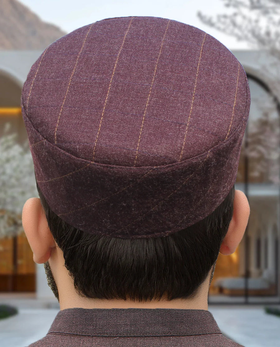 Premium Wool Prayer Cap – Handcrafted for Elegance CW-003