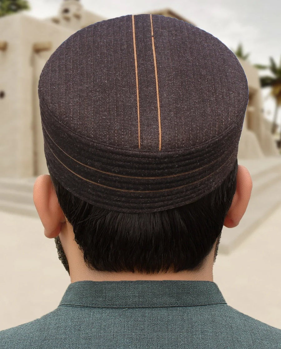 Handcrafted Woolen Islamic Prayer Cap – Traditional and Comfortable