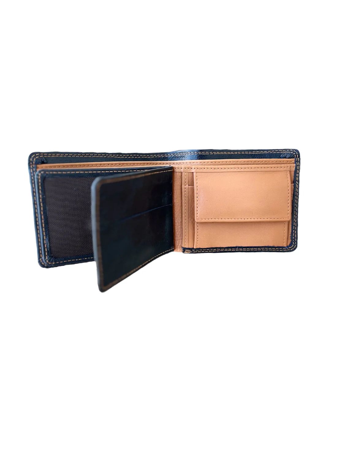 Royal Contrast Double Stitch Wallet