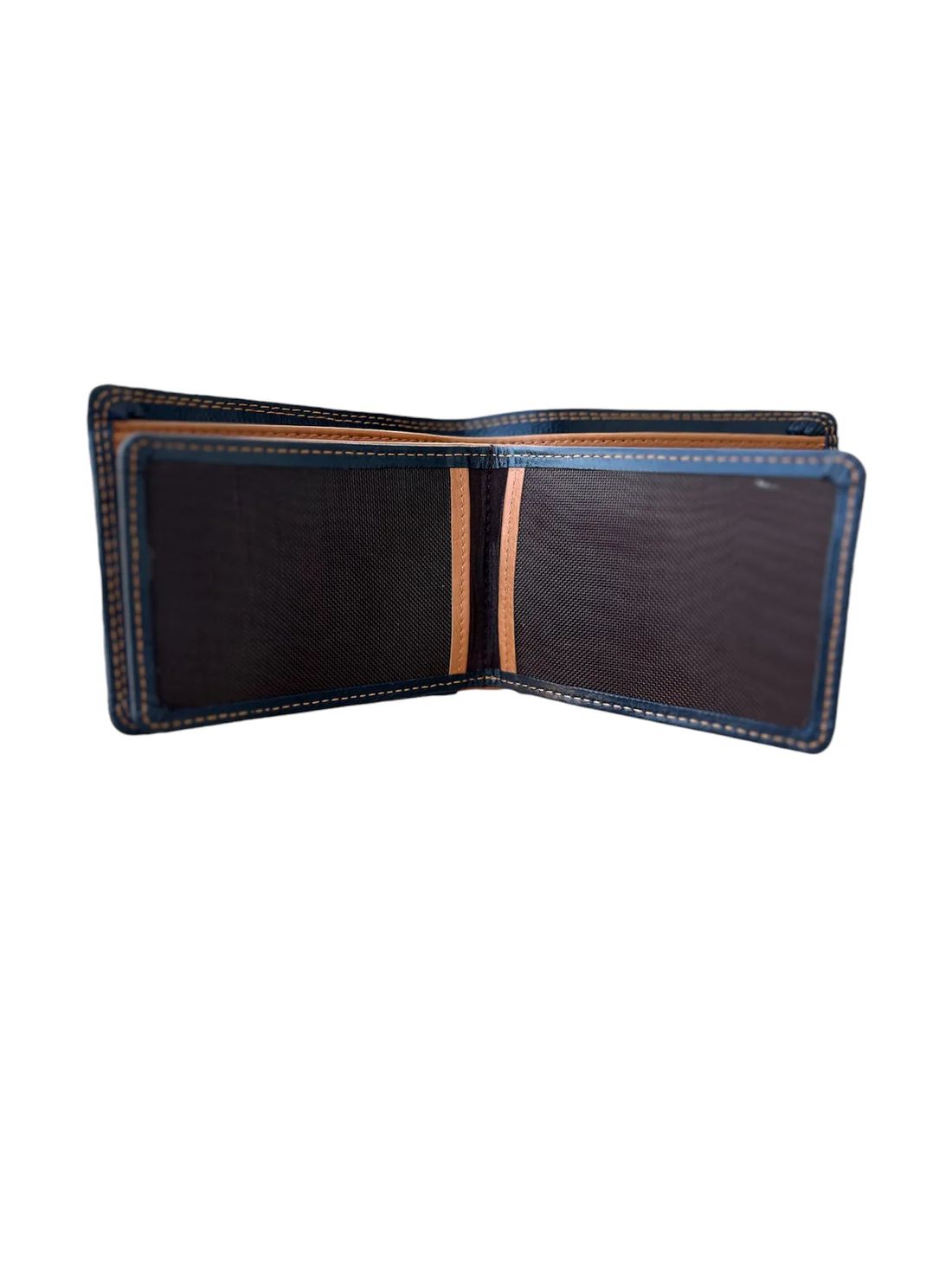 Royal Contrast Double Stitch Wallet