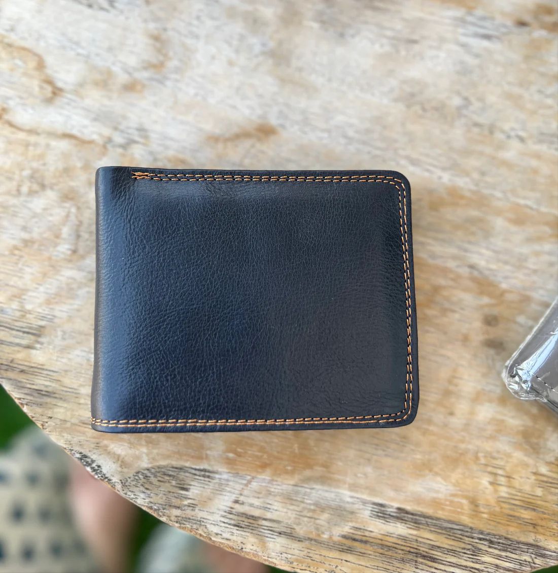 Royal Contrast Double Stitch Wallet