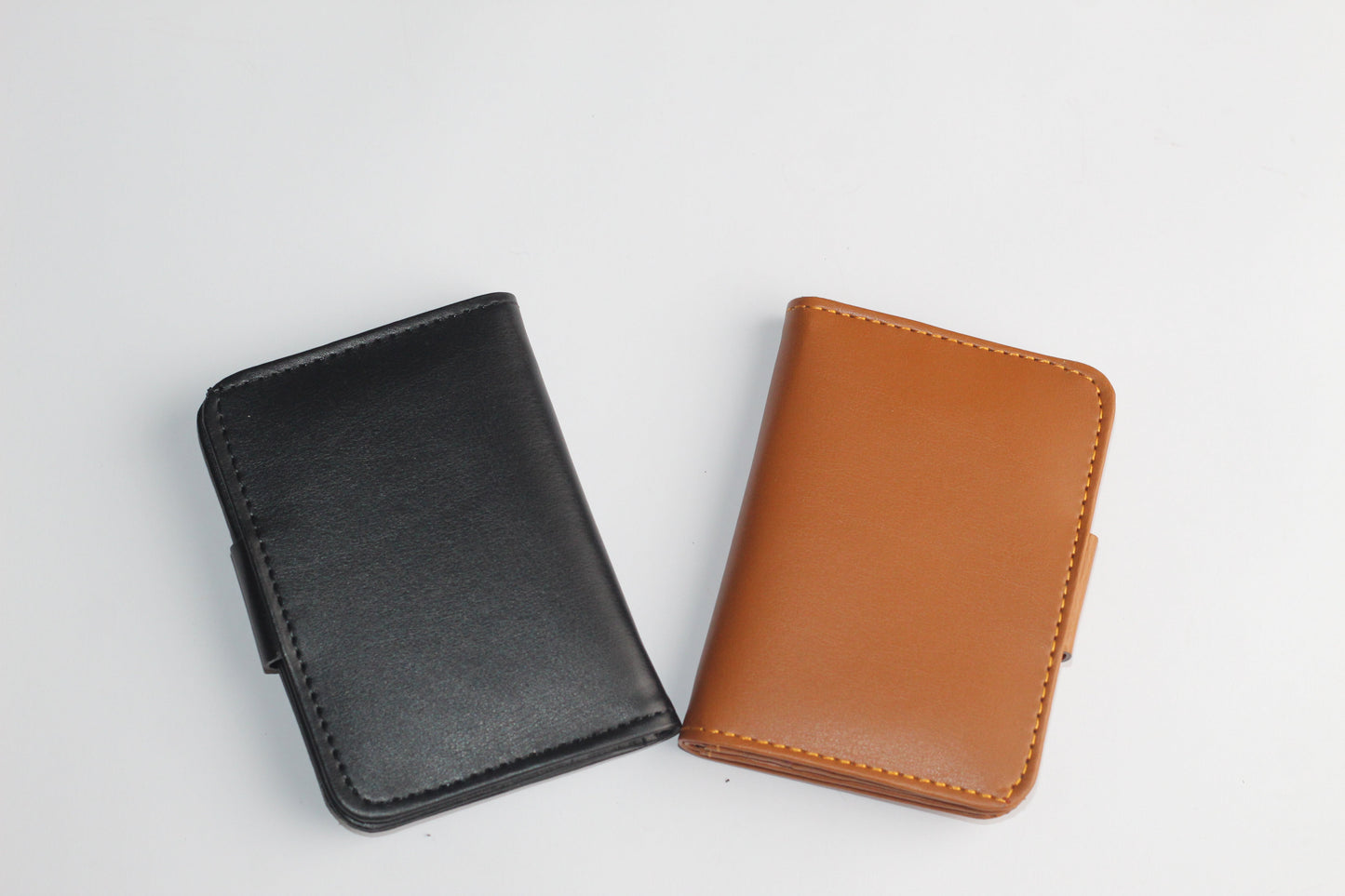 Pure Synthetic Wallet With Magnetic Button Lock