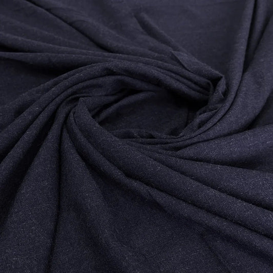 Premium Blended Wool Fabric-Navy Blue